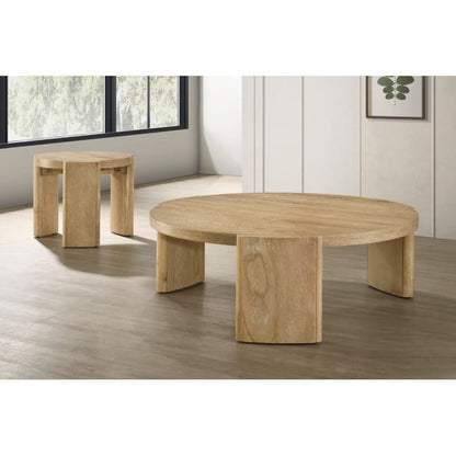 Driftwood Round End Table - 21 Inch Coffee Table