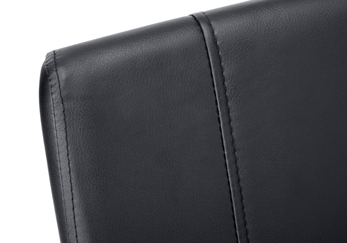 Black Upholstered Dining Chairs Set of 2 - 39" Height