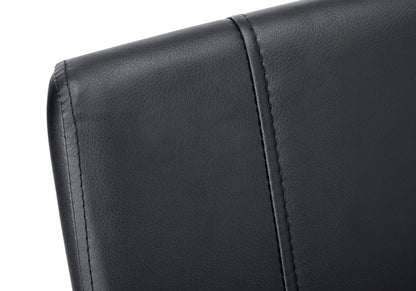 Black Upholstered Dining Chairs Set of 2 - 39" Height
