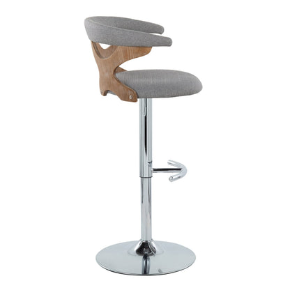 Adjustable Barstool Set of 2 with Swivel Seat for Kitchen Dining Room
