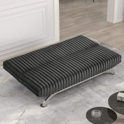 Charcoal Futon Sofa Bed - Contemporary Style for Living Room