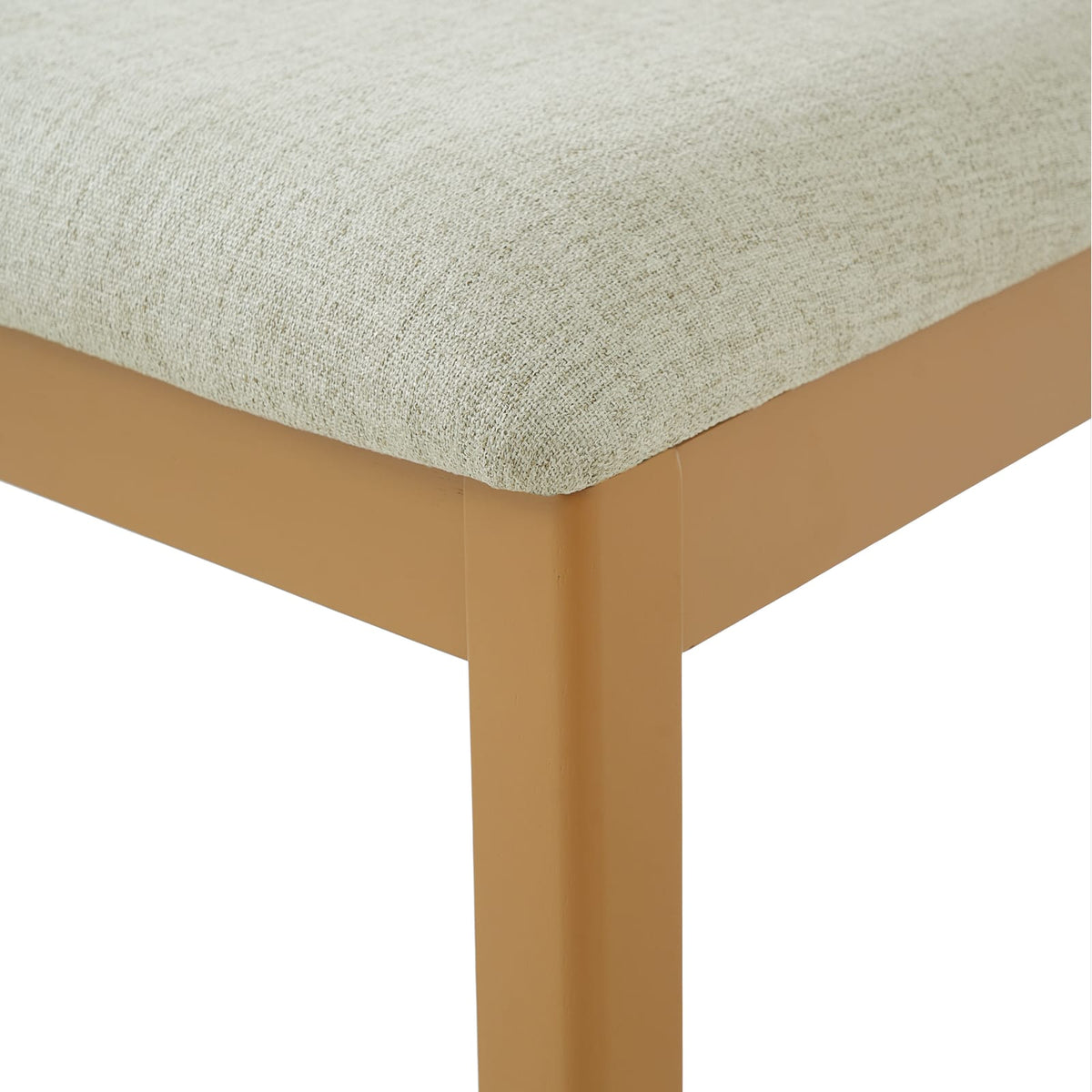 Light Brown Dining Chairs - Set of 2, Mid-Century Modern Style for Dining Room