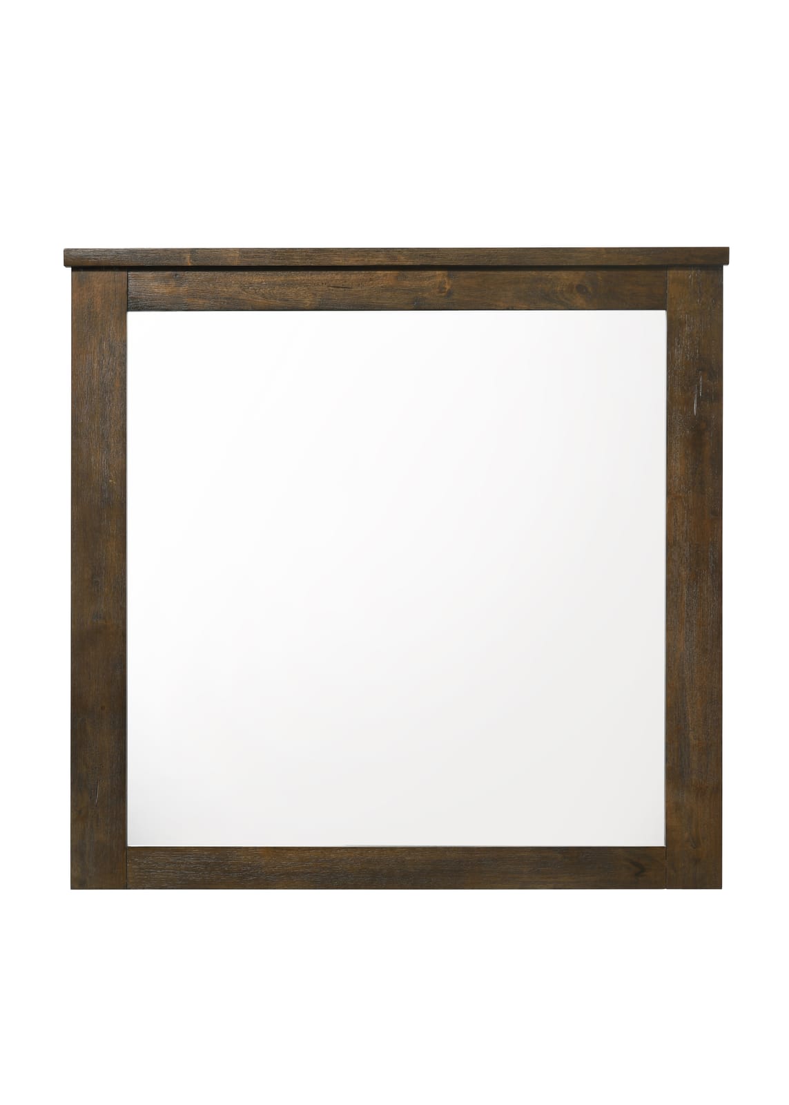 Oak Finish Vanity Mirror - 34" x 33"