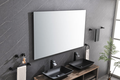 Gunmetal Aluminium LED Vanity Mirror with Lights for Bathroom