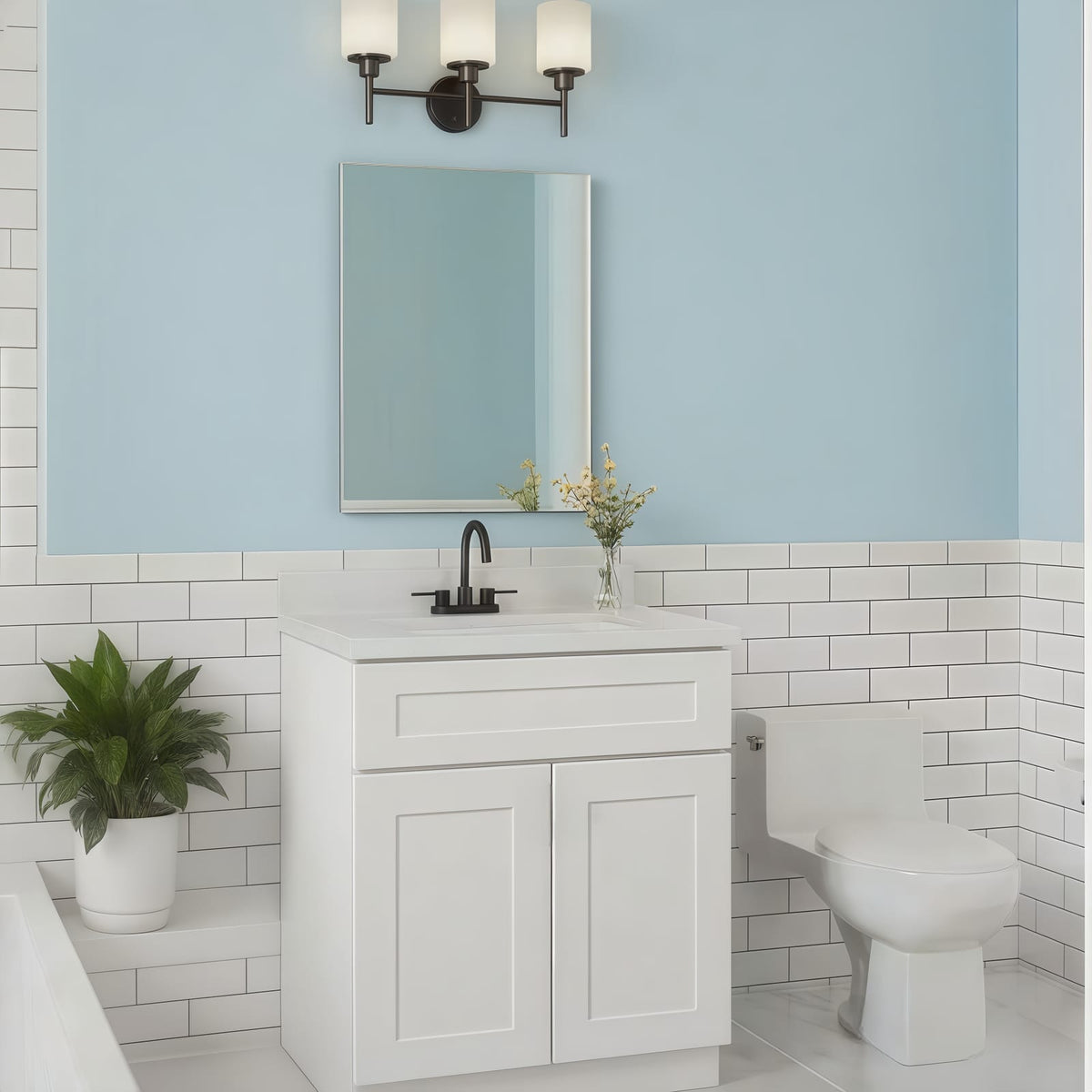 24" Solid Wood White Shaker Base Cabinet - Storage & Kitchen Solutions