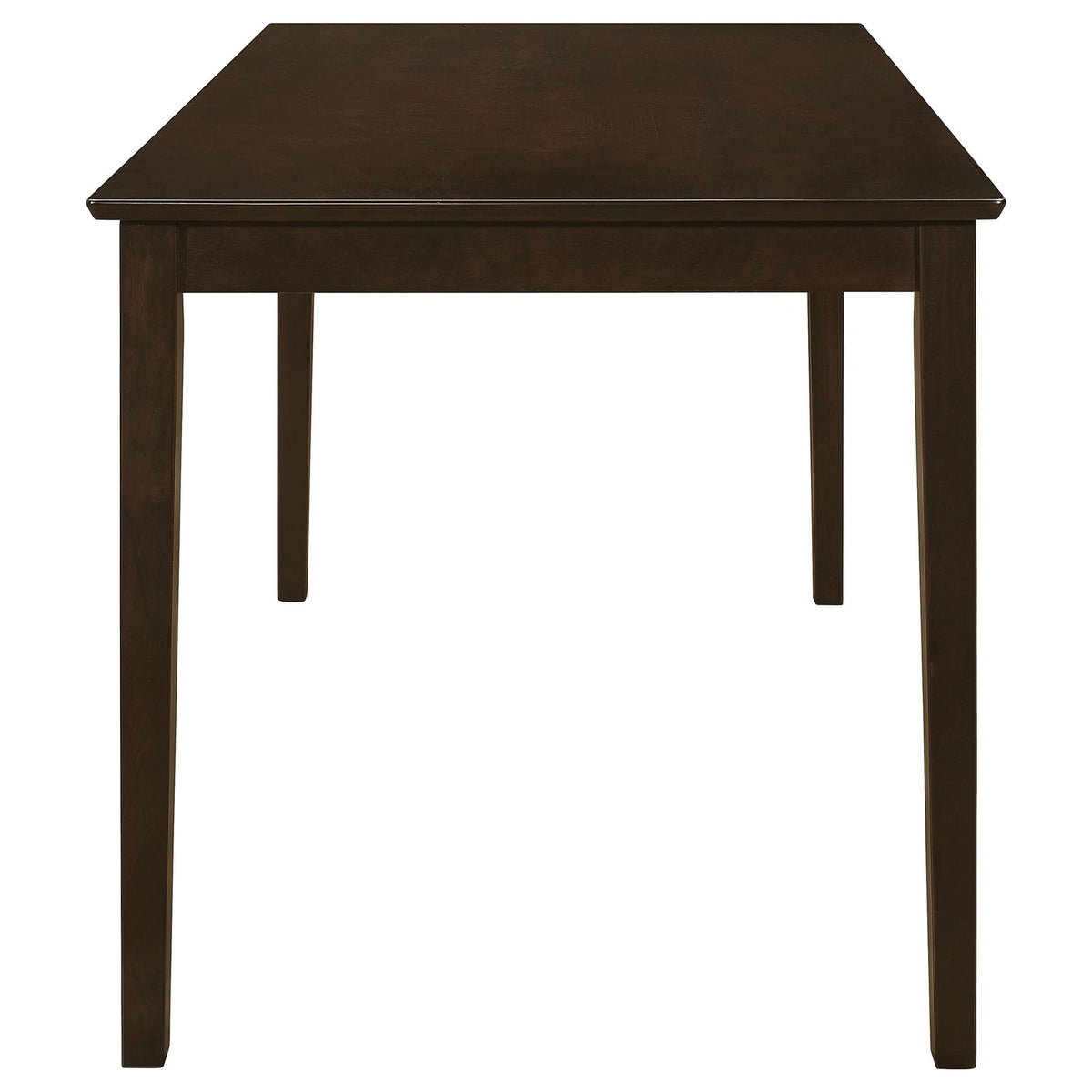 Brown Rectangular Dining Table with Chairs and Bench for Dining Room