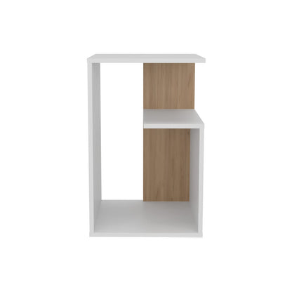 Multicolor MDF Side Table with Storage for Modern Living Room