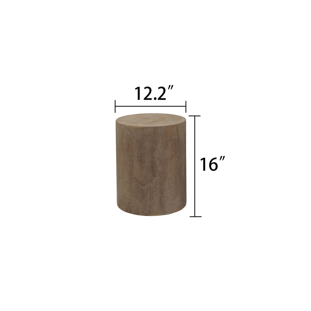 Round Wood Coffee Table Set - 3 Rustic Accent Tables for Living Room