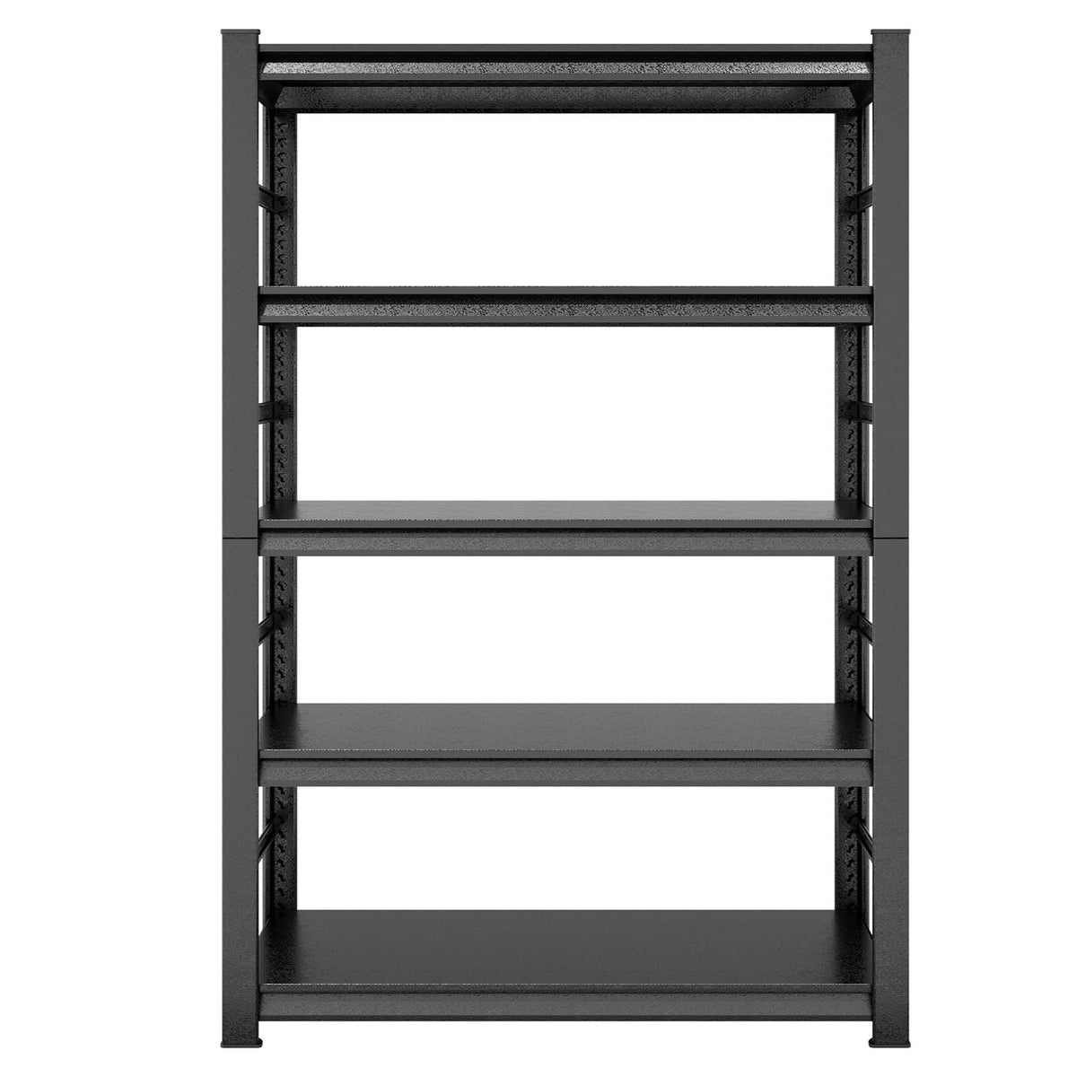 5 Tier Dark Gray Metal Shelving Unit - Kitchen Storage