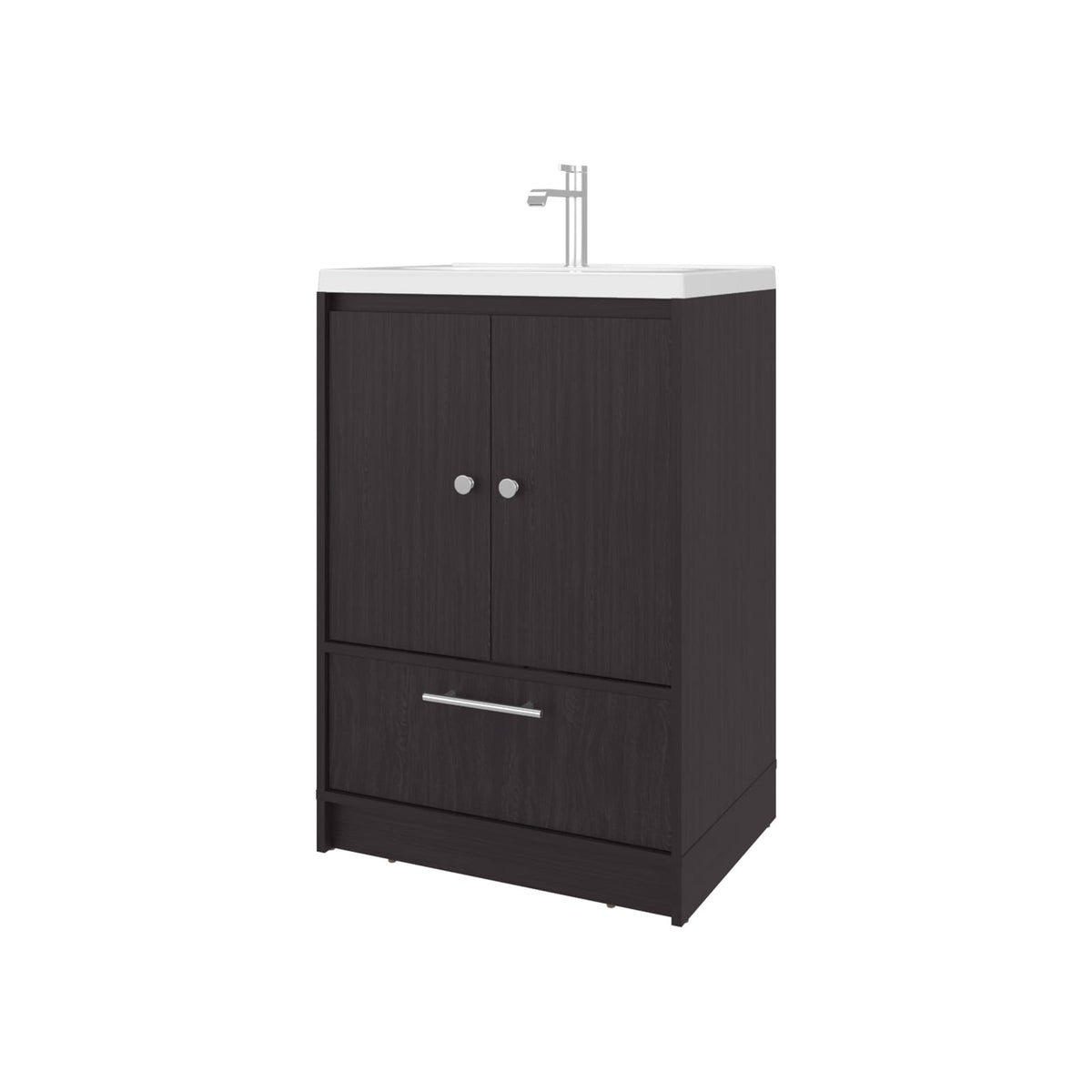 Wenge Bathroom Vanity with 2 Doors for Bathrooms