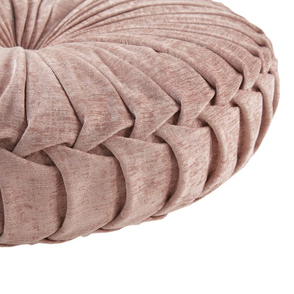 Blush Polyester Chenille Floor Pillow Cushion 22"