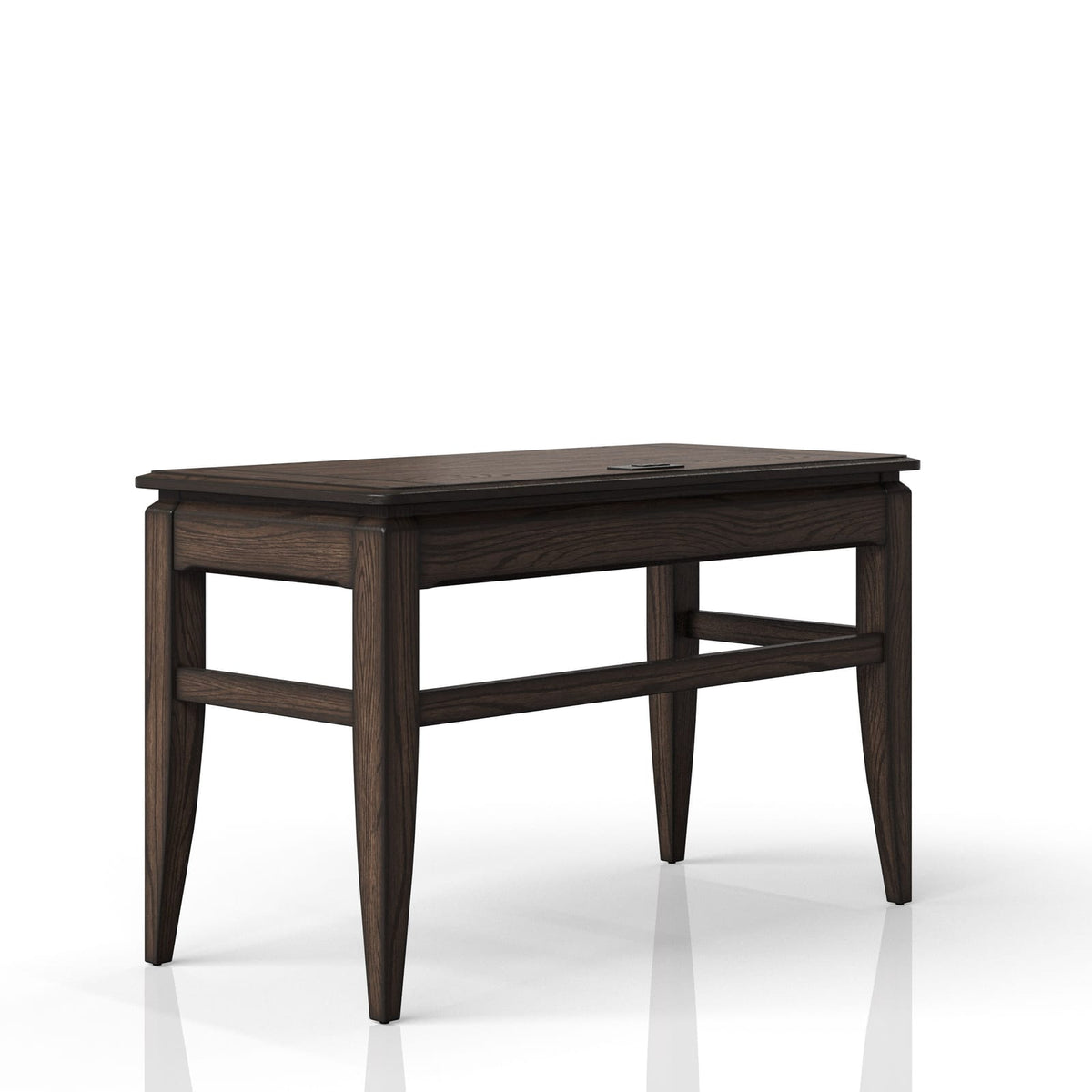 Chocolate Writing Desk - 50" Storage Workstation