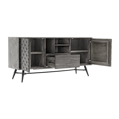 Makena Sideboard Buffet - Gray Acacia Wood Server