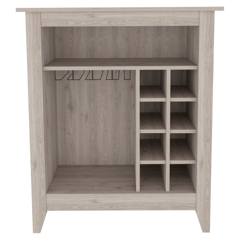 Gray Bar Cabinet with Wine Racks - 32.5'' Wide