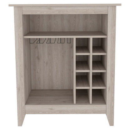 Gray Bar Cabinet with Wine Racks - 32.5'' Wide