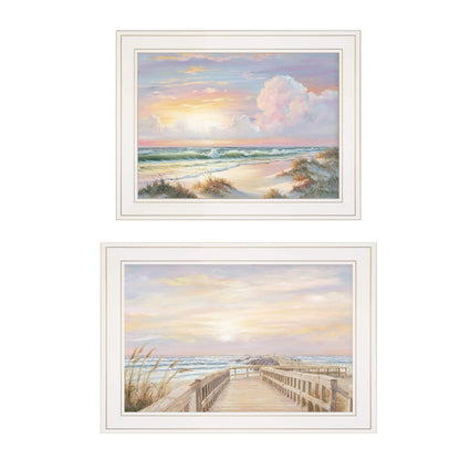 White Vignette Wall Art - Small Bedroom Decor