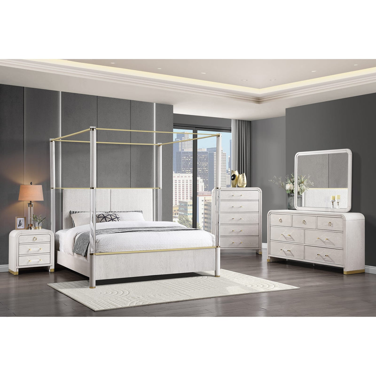 68" Oak Dresser - Contemporary Bedroom Storage