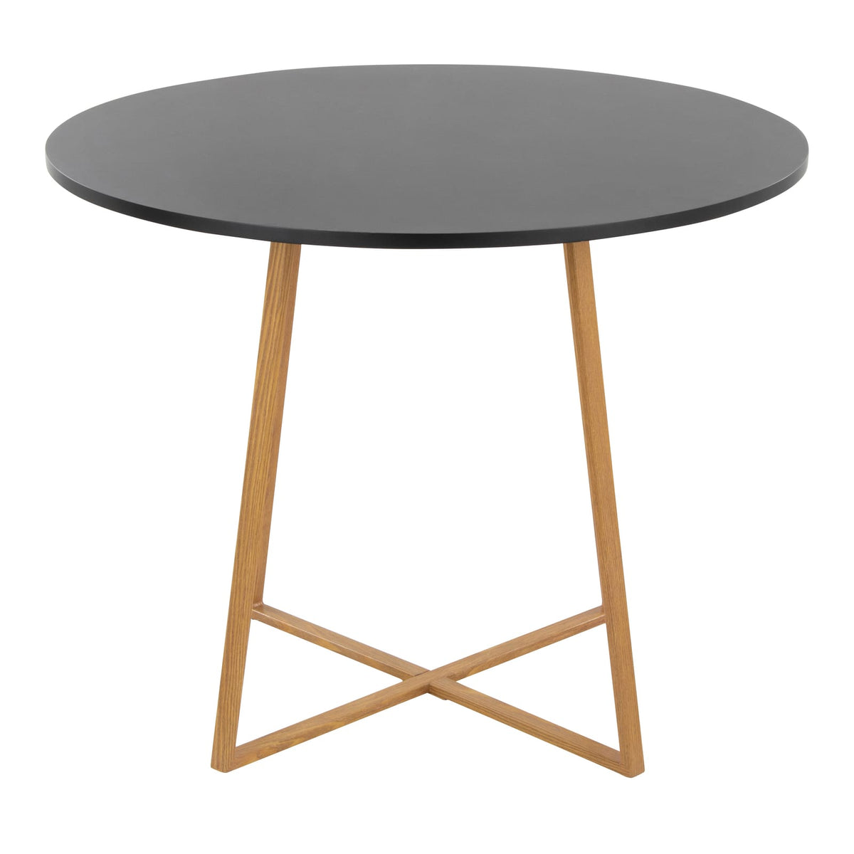 Round Black Dining Table - Seats Four