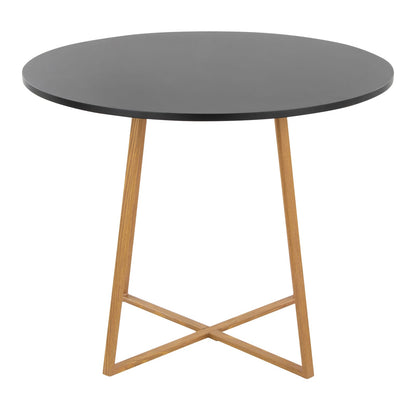 Round Black Dining Table - Seats Four