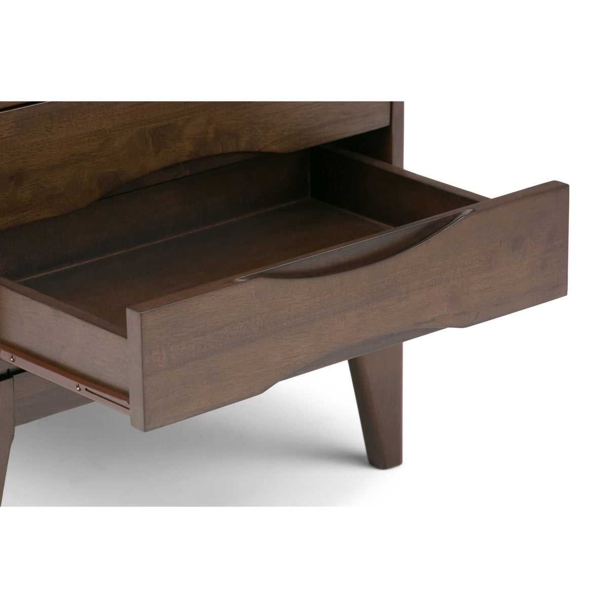 Dark Brown Wood End Table - 22" x 22" for Living Room