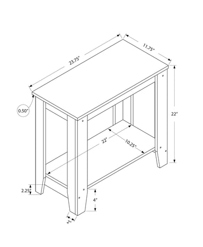 Grey Accent Table - 23.75" Rectangular Side Table