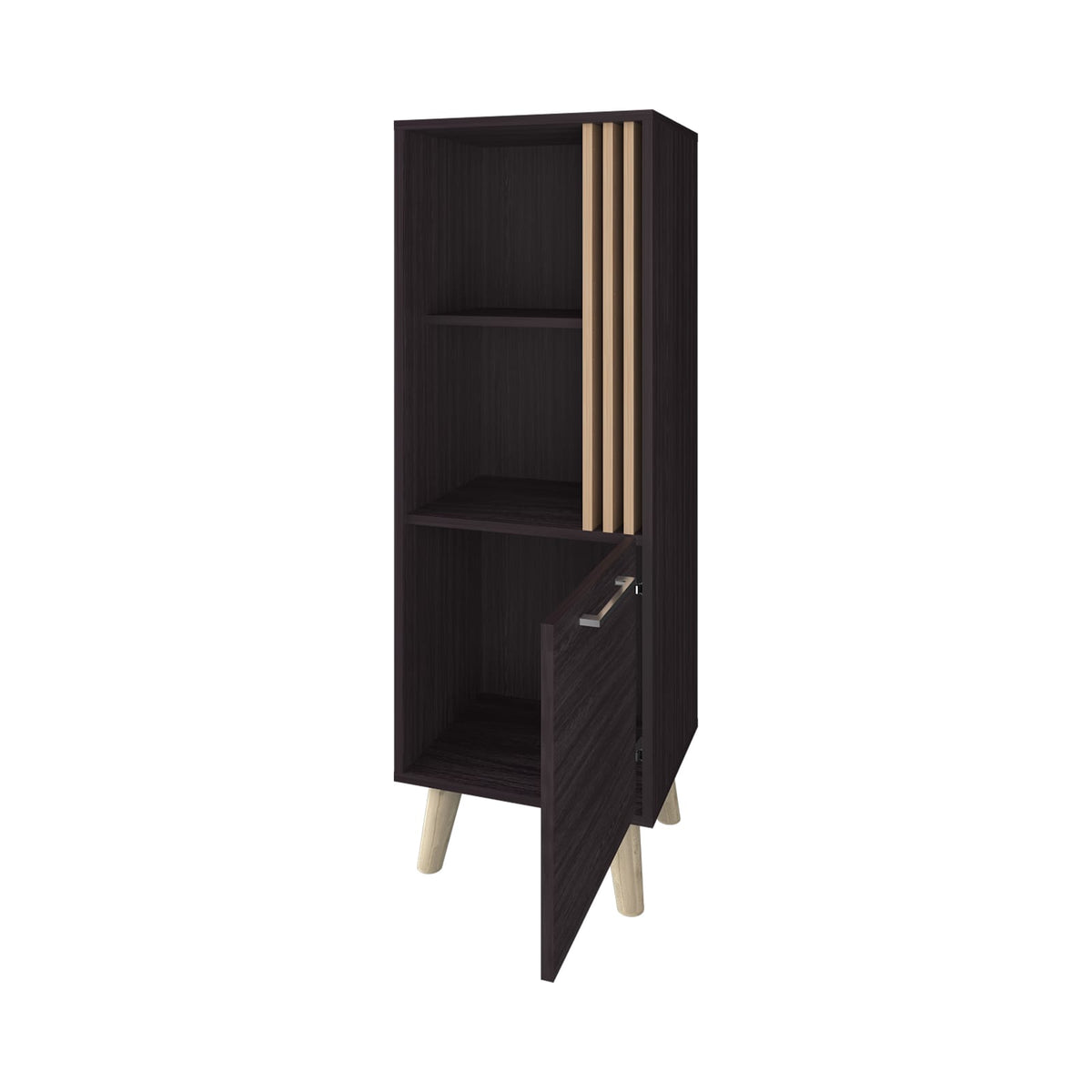 3-4 Shelf Storage Cabinet Multicolor Particle Board