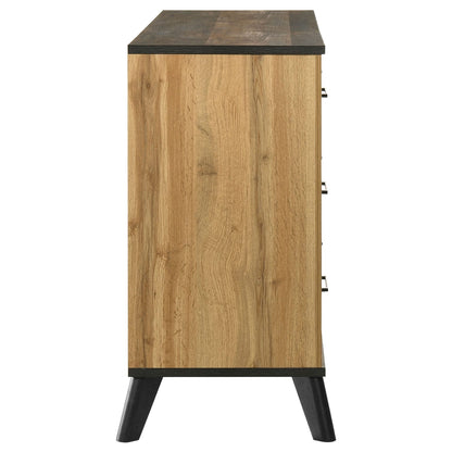 60" Natural Pine Wood Dresser - Bedroom Storage