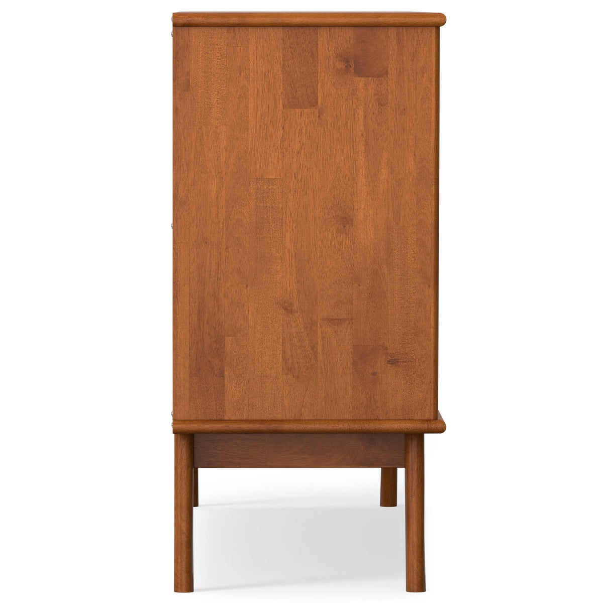 Draper Mid Century 4 Door Sideboard Buffet - Brown Rubber Wood
