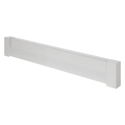 4ft White Baseboard Heater Cover - Steel Protection