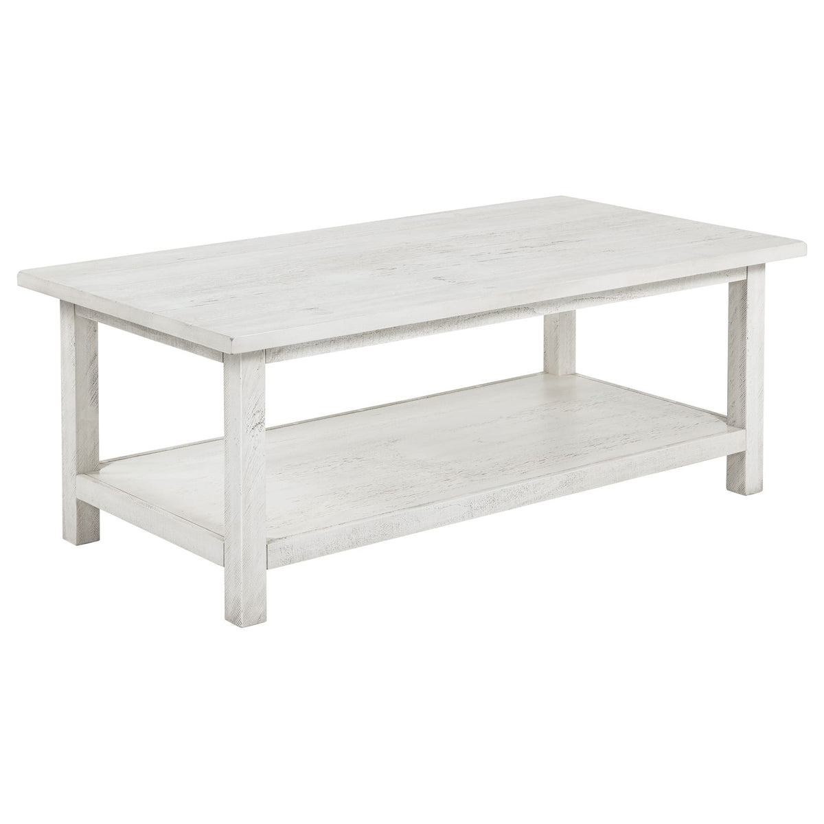Castleton White 2-Piece Coffee & End Table Set - Farmhouse Style
