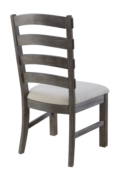 Solid Wood Brown Dining Chairs Set, Rustic Style for Kitchen for Dining Room