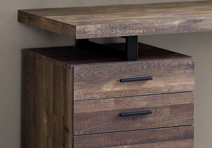 48" Computer Desk with Storage Drawers - Brown Laminate Office Desk