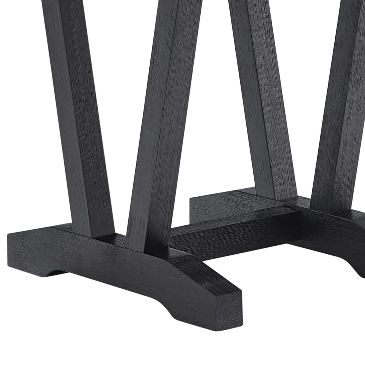 Black and White Square End Table - 22" x 22" for Living Room