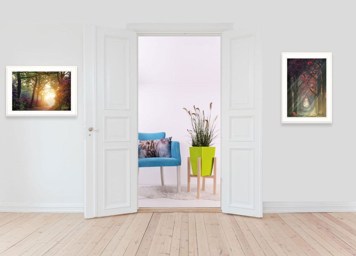 White Vignette Wall Art - Small Bedroom Decor