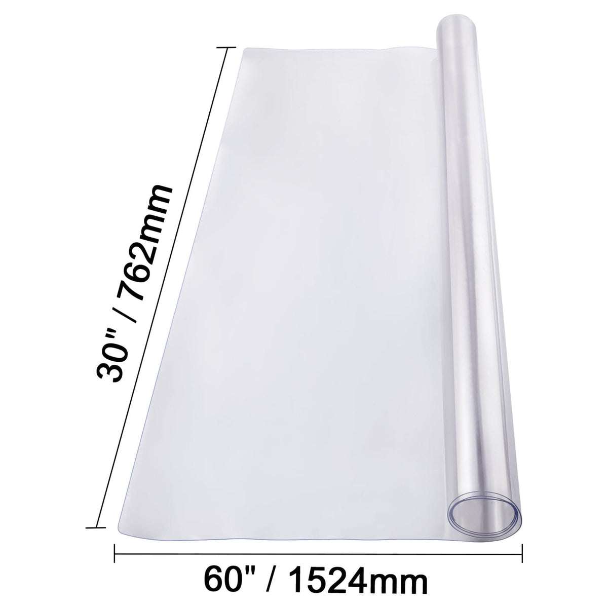 30x60 Inch Transparent PVC Table Protector - Desk Cover