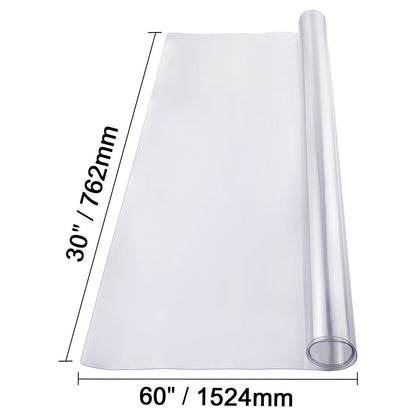 30x60 Inch Transparent PVC Table Protector - Desk Cover