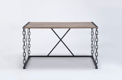 Black Oak Writing Desk - Rectangular Office Table