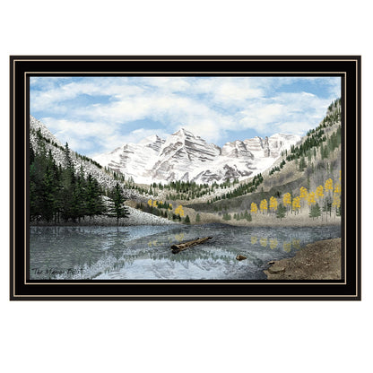 Wood & Paper Framed Wall Art - Multi Color Bedroom Decor