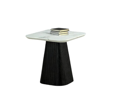 Black Engineered Wood End Table - 22" x 2" x 22"