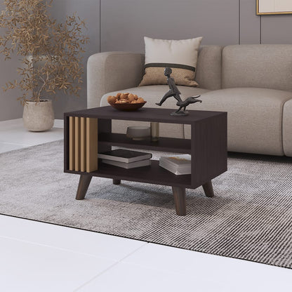 Kronos Wengue Coffee Table - Multicolor Storage for Living Room
