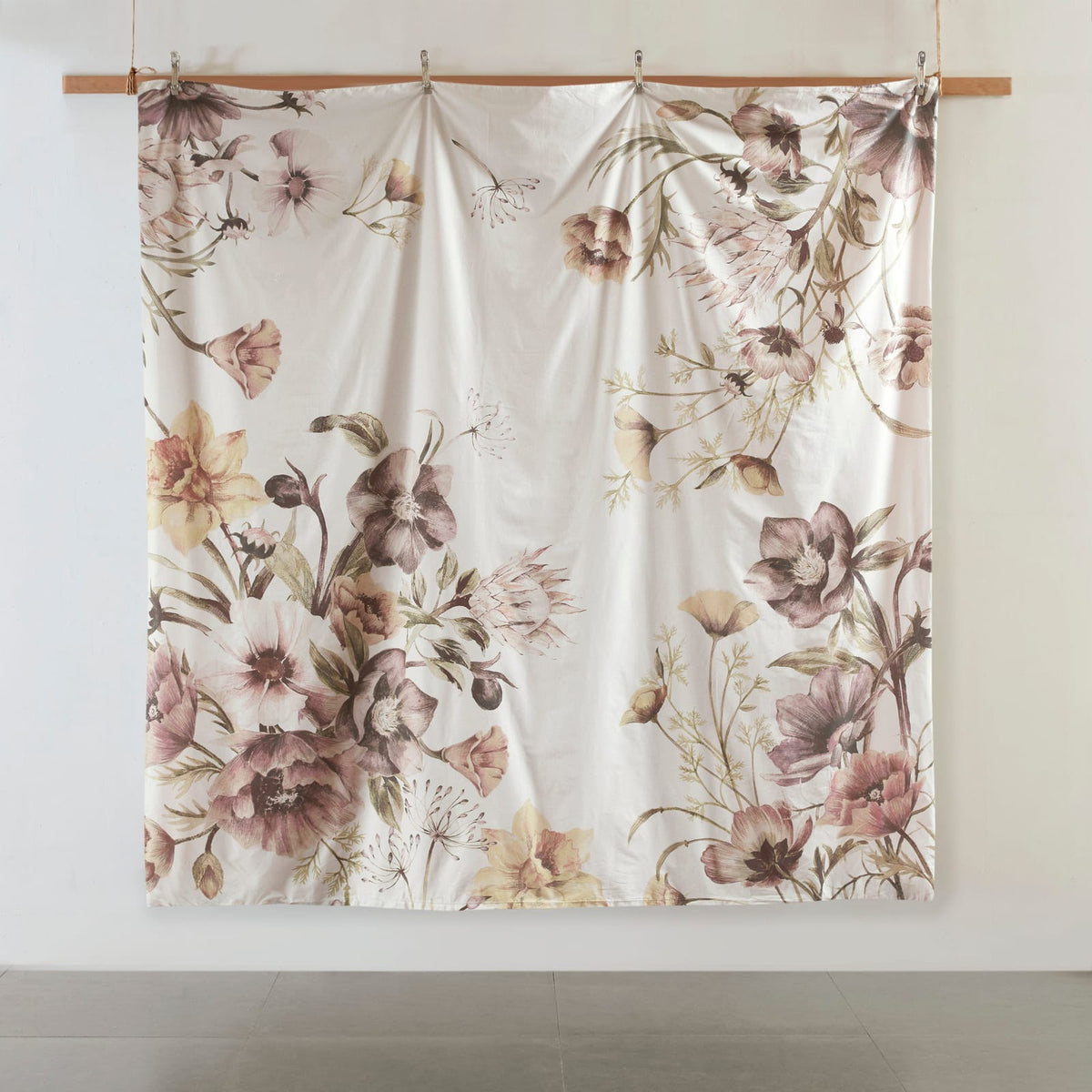 Multicolor Polyester Queen Shabby Chic Duvet Set with Shams