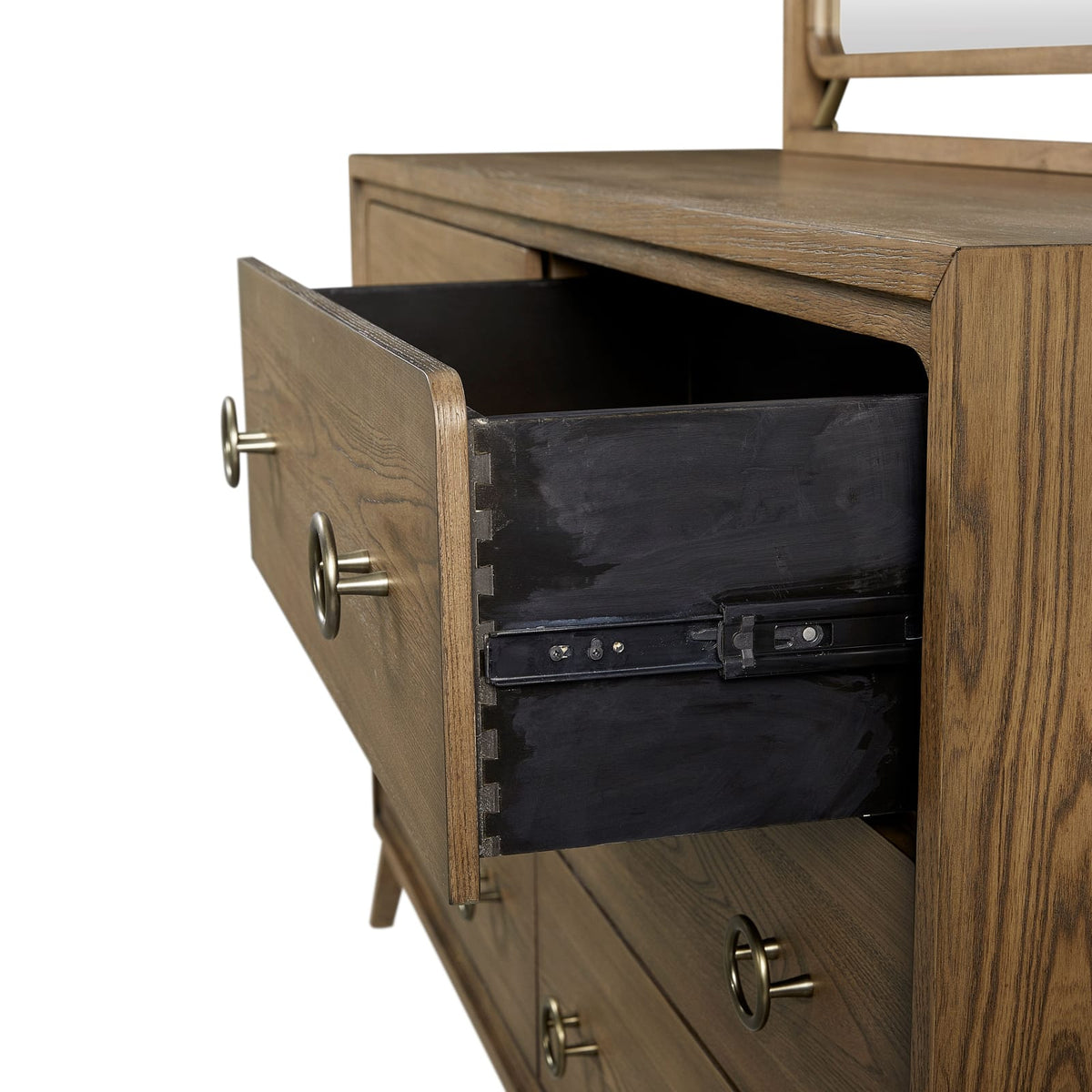 6 Drawer Dresser in Latte Finish - Solid Wood MDF