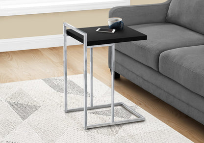Black C-Shaped Accent Table - Bedroom or Living Room