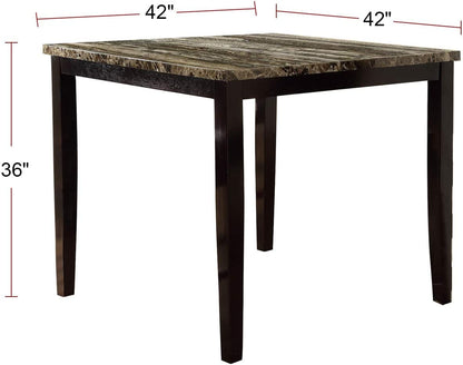 Espresso Birch Dining Table - 42" Square MDF Top