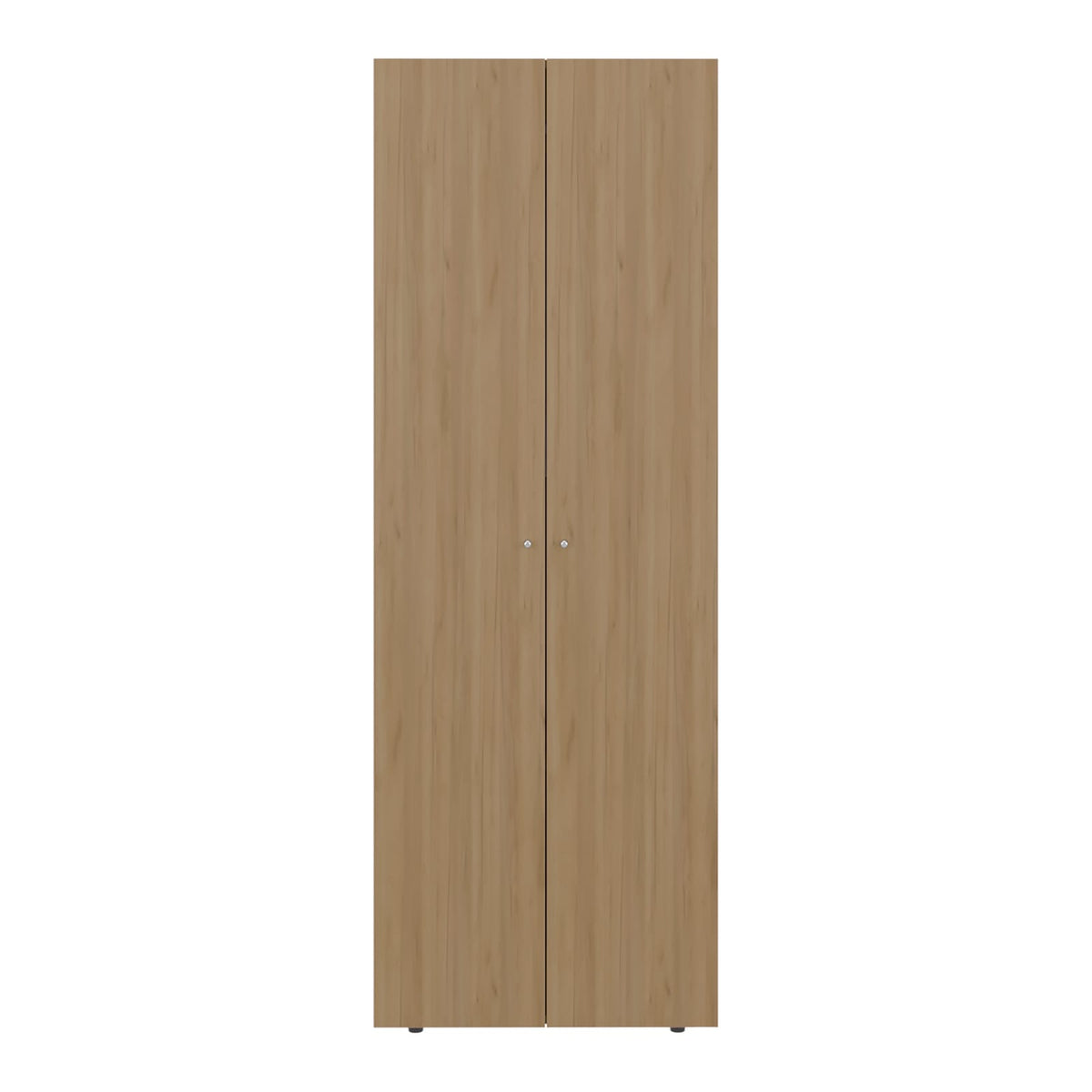 Oak 2-Door Bedroom Armoire - Modern Closet Storage