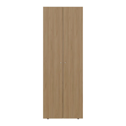 Oak 2-Door Bedroom Armoire - Modern Closet Storage