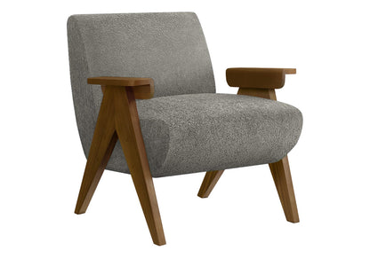 Gray Upholstered Accent Chair - 31"H, Living Room Bedroom