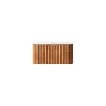 DINA 30" Wall Mounted Bathroom Vanity - Natural Woodgrain