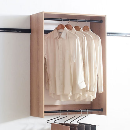 Oak Wood Modular Closet System - 5-Piece Unit for Bedroom