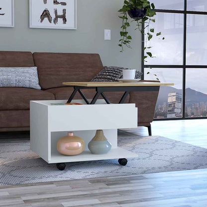 Luanda Lift Top Coffee Table - Multicolored Storage Desk